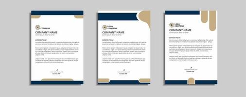 modern corporate letterhead template design vector