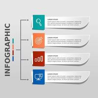 diseño de plantilla de negocio infográfico vector