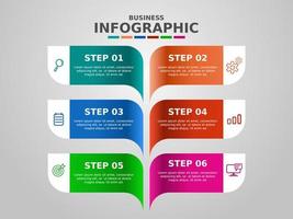 diseño de plantilla de negocio infográfico vector