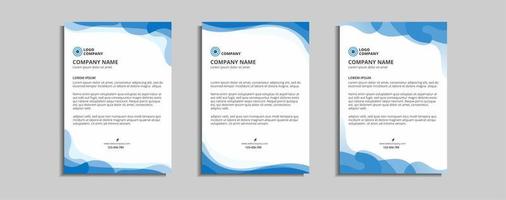 modern corporate letterhead template design vector