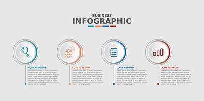 diseño de plantilla de negocio infográfico vector