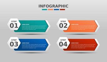 diseño de plantilla de negocio infográfico vector