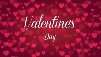 valentines day background with hearts vector