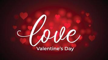 valentines day background with love text free vector