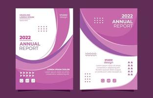 Annual Report Cover Template vector