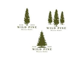 Pine Tree Logo Design Inspiration vector