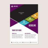 Corporate business annual report brochure flyer design vector