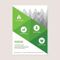 Corporate business annual report brochure flyer design vector