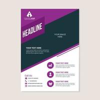 Corporate business annual report brochure flyer design vector