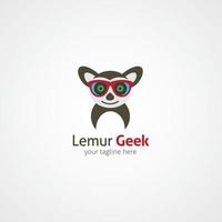 Lemur Logo Design Template. Vector Illustration.