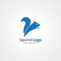 Squirrel logo design template. Vector Illustration