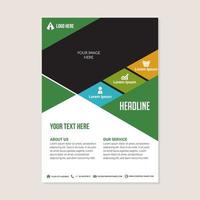 Corporate business annual report brochure flyer design vector