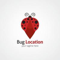 Bug Logo Design Template. Vector Illustration