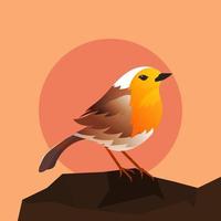 vector de ilustración de imágenes de ilustración dibujadas a mano realistas de aves buenas para decoración de paredes, papel tapiz y elemento de producto de diseño