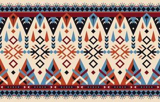 patrón étnico abstracto. sin costuras en tribal, bordado popular, tela geométrica tribal. impresión de ornamento de arte geométrico azteca. diseño para moqueta, papel pintado, ropa, envoltura, textil, tejido. vector