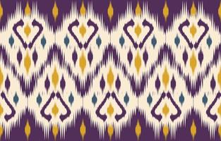 arte abstracto étnico ikat. patrón impecable en estilo tribal, bordado folclórico y mexicano. estampado de adornos de arte geométrico azteca.diseño para alfombras, papel pintado, ropa, envoltura, tela, cubierta, textil vector