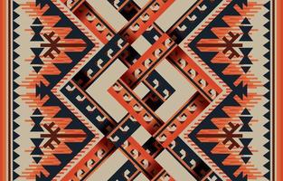 Ethnic abstract triangle pattern art. Seamless pattern in tribal, folk embroidery, and Mexican style. Aztec geometric art ornament print.Design for carpet,  clothing, wrapping, fabric, cover, textile vector