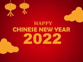 feliz año nuevo chino 2022.ilustración vectorial vector