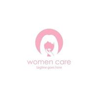 Women Care Logo Design Template vector