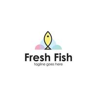 Fresh Fish Logo Design Template vector