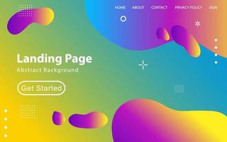 Trendy abstract liquid background for your landing page design. Minimal background for website designs vector