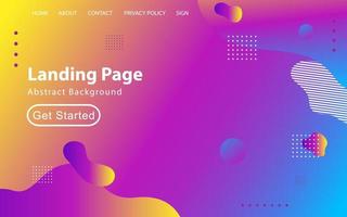 Trendy abstract liquid background for your landing page design. Minimal background for website designs vector