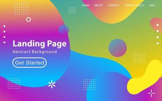 Trendy abstract liquid background for your landing page design. Minimal background for website designs vector