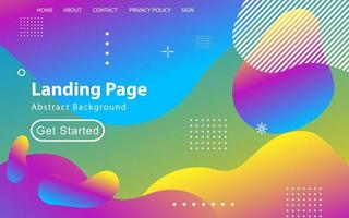 Trendy abstract liquid background for your landing page design. Minimal background for website designs vector