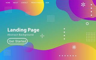 Trendy abstract liquid background for your landing page design. Minimal background for website designs vector