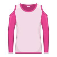 maqueta de sudadera de mujer deportiva aislada vector