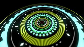 hologramme de cercle en couches uturistic video