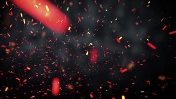 Red Particles Background video