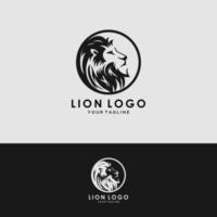 lion logo template vector