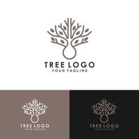 MobileRoot Of The Tree logo illustration. Vector silhouette of a tree,Abstract vibrant tree logo design, root vector - Tree of life logo design inspiration isolated on white background.