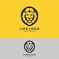 lion logo template vector