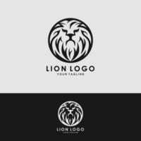 plantilla de logotipo de león vector