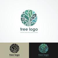 Tree vector icon. Nature tree vector illustration of logo design.