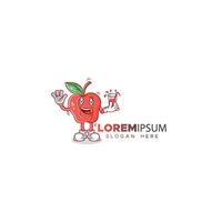 Apple Mascot logo vector