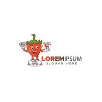 Strawberry logo is suitable for those of you who have a culinary business such as cold drinks vector