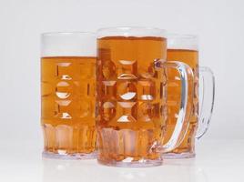 Lager beer glasses photo