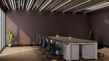 3d render office interior design - executive meeting room photo