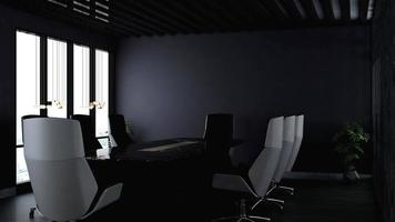 3d render office interior design - executive meeting room photo