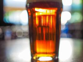 Abstract beer pint blur photo