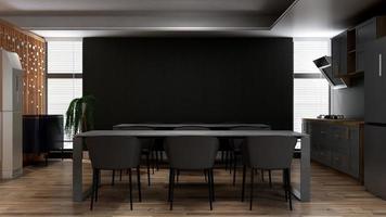 3d render office interior design - executive meeting room photo