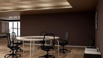 3d render office interior design - executive meeting room photo