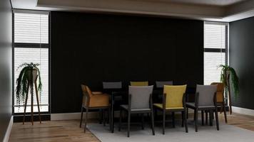 3d render office interior design - executive meeting room photo