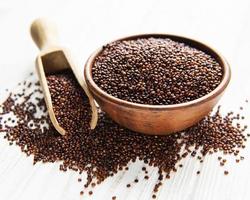 Red quinoa seeds photo