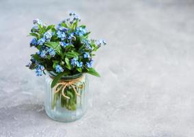 bouquet of forget me nots photo