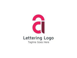 letra a vector de plantilla de concepto de diseño de logotipo de empresa de tecnología moderna