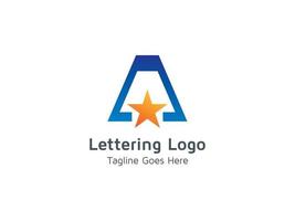Letter A Modern Technology Business Logo Design Concept Template Vector